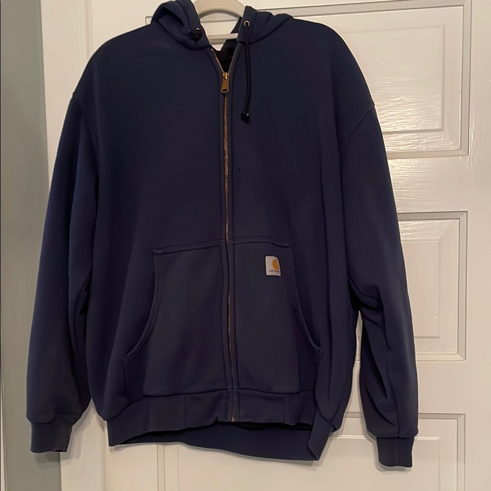 Carhartt Dark Blue Zip-Up Hoodie